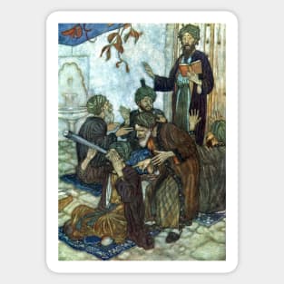All Are But Stories - Edmund Dulac Sticker